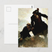 NCワイエスによる「誘拐された」絵画 ポストカード (正面/裏面)