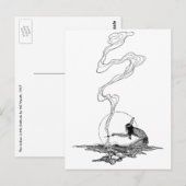 NCワイエスによる「Vintage West, Indian in His Solitude」 ポストカード (正面/裏面)