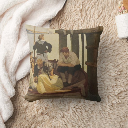 NCワイエスのクイーンズフェリーで、ヴィンテージ海賊 クッション (ブランケット)