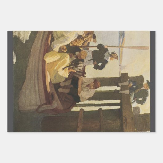 NCワイエスのクイーンズフェリーで、ヴィンテージ海賊 ラッピングペーパーシート (正面3)