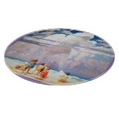 NCワイエスザジャイアントアートワークビーチ沿岸 カッティングボード (角)