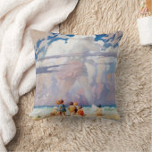 NCワイエスザジャイアントアートワークビーチ沿岸 クッション (ブランケット)