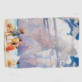 NCワイエスザジャイアントアートワークビーチ沿岸 ゴルフタオル (横)