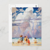 NCワイエスザジャイアントアートワークビーチ沿岸 ポストカード (正面/裏面)