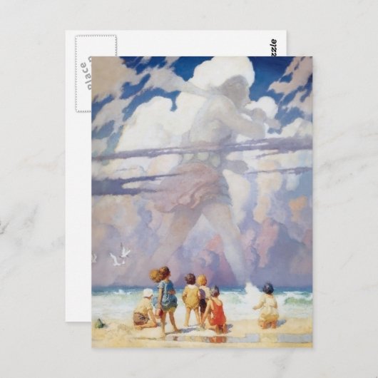 NCワイエスザジャイアントアートワークビーチ沿岸 ポストカード (正面/裏面)