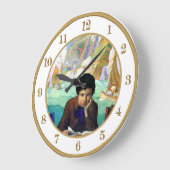 NCワイエス冒険物語 ラージ壁時計 (傾斜)