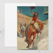 NCワイエス歴史的絵画「ロデオ」 招待状 (正面/裏面)