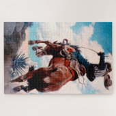 NCワイエス絵画ウェスタンの「バッキング」 ジグソーパズル (横)