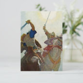 NCワイスの「剣の戦いは激しかった」 サンキューカード (スタンド正面)