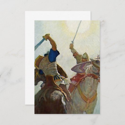 NCワイスの「剣の戦いは激しかった」 サンキューカード (正面/裏面)