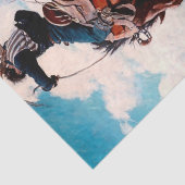 NCワイス·ウェス絵画タンの「バッキング」 薄葉紙 (詳細)