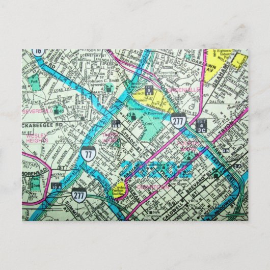 NCヴィンテージマップ ポストカード (正面)