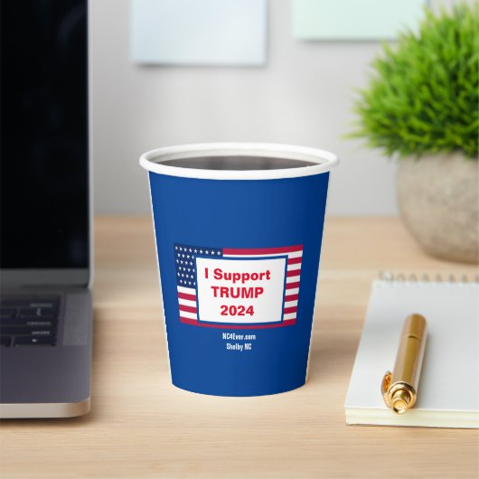 NC4Ever.comからTRUMP 2024紙カップをサポート 紙コップ (インサイチュ)