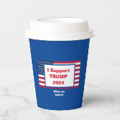 NC4Ever.comからTRUMP 2024紙カップをサポート 紙コップ (正面)