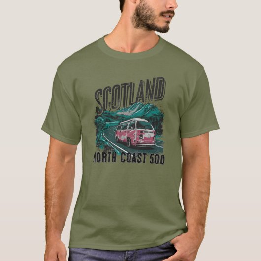 NC500スコットランドノースコースト500 Tシャツ (正面)