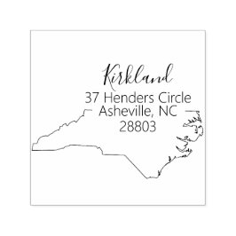 NC |ノースカロライナ州スタンプ差出人住所 セルフインキングスタンプ