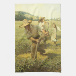 NC ワイエスによる「農場へ戻ろう」 Vintage Farmers キッチンタオル