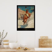 NC ワイエス 歴史的絵画「ロデオ」 ポスター (キッチン)