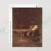 NC ワイースのヴィンテージ西部劇「草原の羊飼い」 ポストカード (正面/裏面)