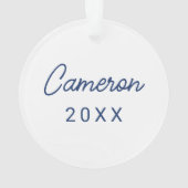 NC A&Tアギー | Aggie Bulldog オーナメント (裏面)