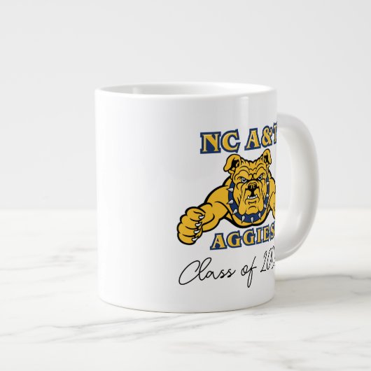NC A&Tアギー | Aggie Bulldog ジャンボコーヒーマグカップ (正面右)