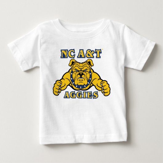 NC A&Tアギー | Aggie Bulldog ベビーTシャツ (正面)
