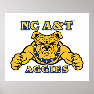 NC A&Tアギー Aggie Bulldog ポスター