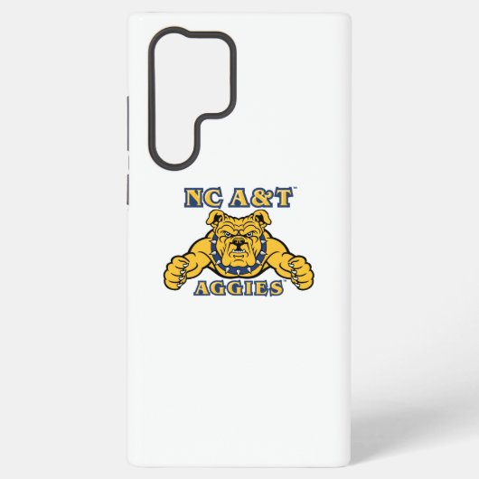 NC A&Tアギー | Aggie Bulldog Samsung Galaxyケース (裏面)