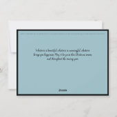 NC-Allのクリスマスがハリケーンヘレンに運ばれる シーズンカード (裏面)