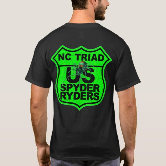 NC Triad Chapter - Logo 2-Sided Green Tシャツ (裏面)
