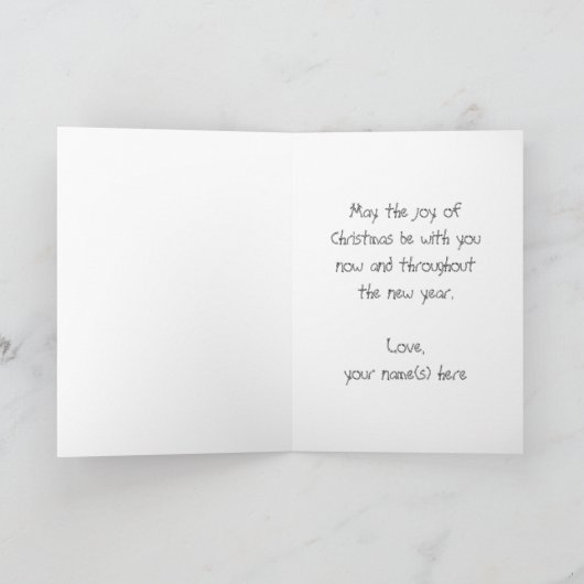 NC Wyethによって彼の馬に水を与えるクリスマス シーズンカード (内部)