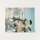 NC Wyethによる補給車の西アート タペストリー (正面(横))