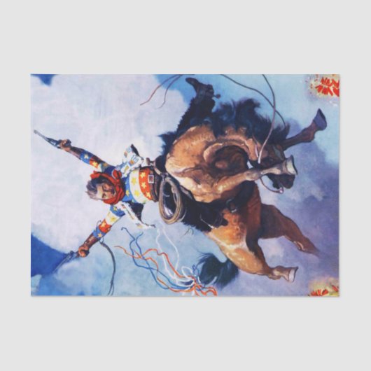 NC Wyethによる西洋美術の「銃の消滅」 薄葉紙 (正面)