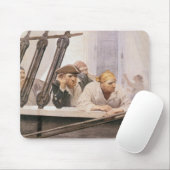 NC Wyethによる霧の中の古い海賊船ブリグ・コヴェナント マウスパッド (マウス)