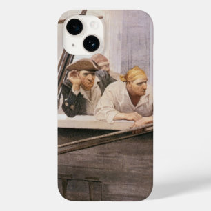 NC Wyethによる霧の中の古風な海賊船ブリグ・コヴェナント Case-Mate iPhone 14ケース
