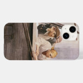 NC Wyethによる霧の中の古風な海賊船ブリグ・コヴェナント Case-Mate iPhoneケース (裏面 (横))