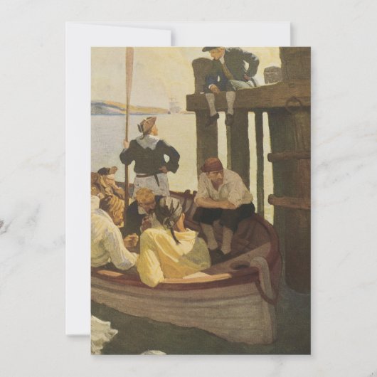 NC Wyethによる「女王のフェリー」- ヴィンテージ海賊 (正面)