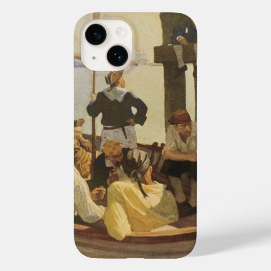 NC Wyethによる「女王のフェリー」- ヴィンテージ海賊 Case-Mate iPhoneケース (裏面)