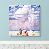 NC Wyethによる「巨人」フェアリー・アート キャンバスプリント (インサイチュ (ウッドフロア))