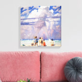 NC Wyethによる「巨人」フェアリー・アート キャンバスプリント (インサイチュ (リビング))