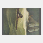 NC Wyethによる『海賊の末路』(コヴェナントの wreck)、ヴィンテージ ラッピングペーパーシート (正面2)