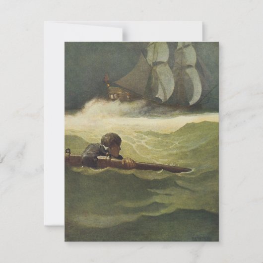 NC Wyethによる『海賊の遺物、コヴェナントの wreck』 (正面)