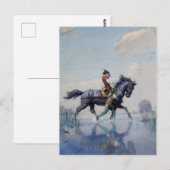 NC Wyethによる「Crossing the Fens」 ポストカード (正面/裏面)
