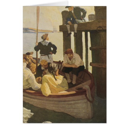 NC Wyethによる「Queen's Ferry」、ヴィンテージ海賊 (正面)