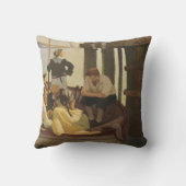 NC Wyethによる「Queen's Ferry」、ヴィンテージ海賊 クッション (裏面)