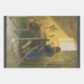 NC Wyethのクレニーのケージのカードで ラッピングペーパーシート (正面)