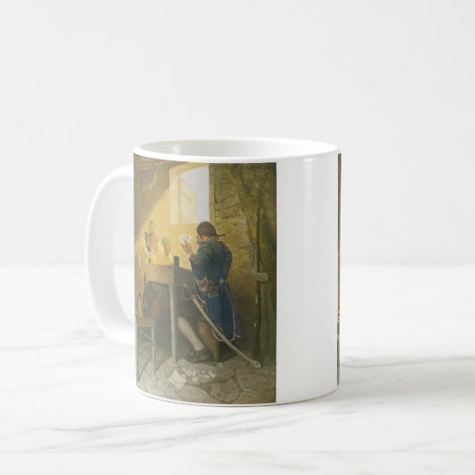 NC Wyethのクロニーの檻でのカードゲーム コーヒーマグカップ (正面左)