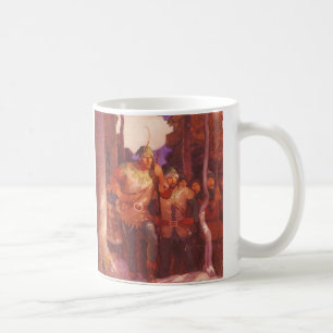 NC Wyethのヴィンテージ・ロビン・フッドと彼の陽気な仲間たち コーヒーマグカップ