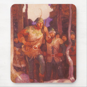 NC Wyethのヴィンテージ・ロビン・フッドと彼の陽気な仲間たち マウスパッド