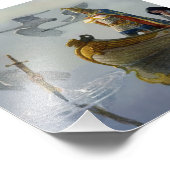 NC Wyethの「アーサー王が剣を奪う」 フォトプリント (角)